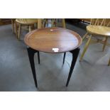 A Swedish teak tray topped occasional table