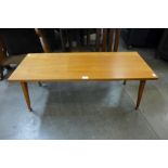 A teak coffee table