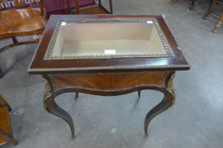 A 19th Century French rosewood and gilt metal mounted bijouterie table