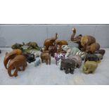 A collection of elephant figures**PLEASE NOTE THIS LOT IS NOT ELIGIBLE FOR POSTING AND PACKING**