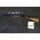 An Umarex Winchester lever action CO2 Legends cowboy rifle, shoots and ejects full sized cartridges,