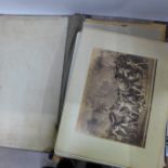 A 19th Century French portfolio; fifty-six photographic prints Versailles Museum; military,