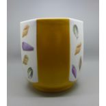 A Limoges shell pattern vase, by Laure Selignac, Paris, also marked Asprey, 18.5cm