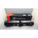 A Nikko Stirling Mountmaster Illuminated AO 4-12 x 50 telescopic air gun scope