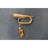 A Royal Welsh Fusiliers regimental bugle