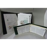 Two Rolex watch catalogues, R20 Oyster catalogue and one folder with other calibres