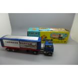 A Corgi Toys 1137 Ford Tilt Cab 'H' Series with Detachable Trailer, boxed