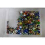 Victorian and later marbles including German glass and clay