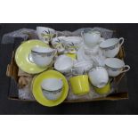 Four tea sets, varying quantities including one Mayfair set and one Colclough **PLEASE NOTE THIS LOT