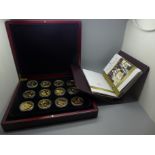 The London Mint Royal House of Windsor coin collection, cased