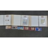 Three Stanley Gibbons albums of Royal Wedding Prince Charles and Lady Diana Spencer stamps