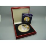 A London Mint Office 2012 Thames Diamond Jubilee Pageant Ten Crowns commemorative coin, 082/999,