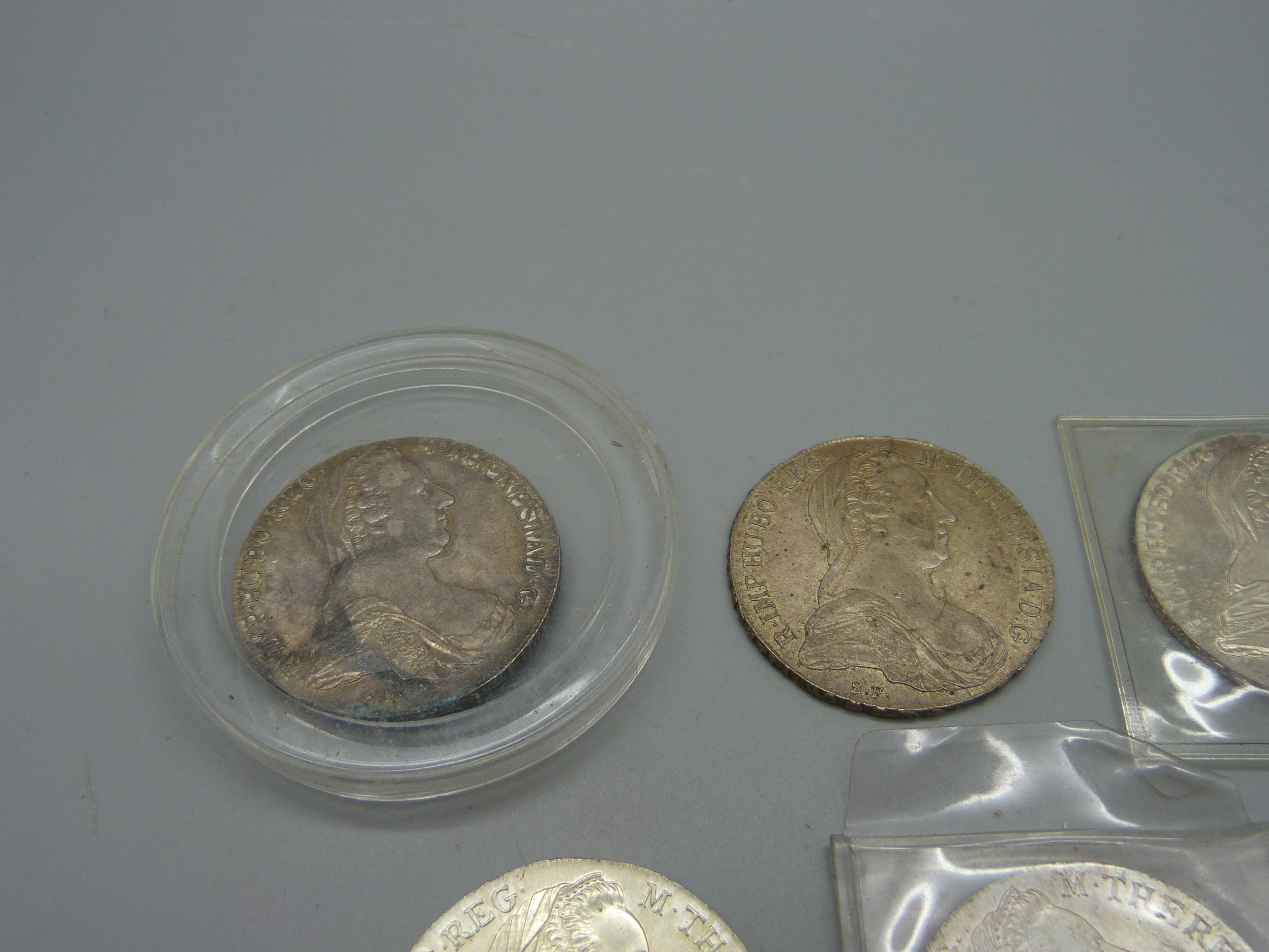 Five silver Marie Theresia coins - Image 2 of 4