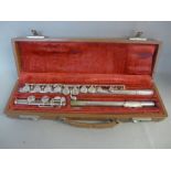 An Artley flute, cased