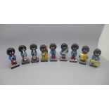 Nine Robertson's musical jazz band figures