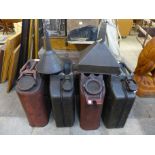 Four Jerry cans