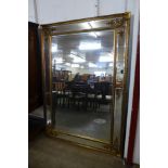 A large French style gilt framed mirror, 192cms h (M24W228) #