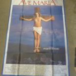 A 1970's Ave Maria French film poster