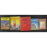 A collection of books, mainly from the 1930's, including More Adventures with Buffalo Bill, Boys'