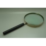 A large magnifying glass