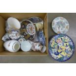 A collection of oriental style china including Wedgwood **PLEASE NOTE THIS LOT IS NOT ELIGIBLE FOR