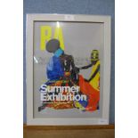 A Royal Academy mini-poster, Summer Exhibition, framed