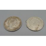 An Austro-Hungarian silver guilder 1772 and 1 Austrian florint 1878 coin