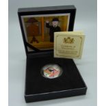 A Mr. Benn silver proof fifty pence coin, boxed, with certificate 0341