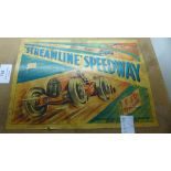 A Louis Marx Streamline Speedway set, boxed