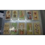 An album of cigarette cards in sets