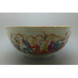 A Chinese bowl, circa 1750, a/f
