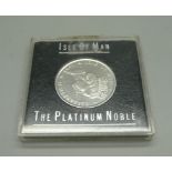 An Isle of Man The Platinum Noble coin