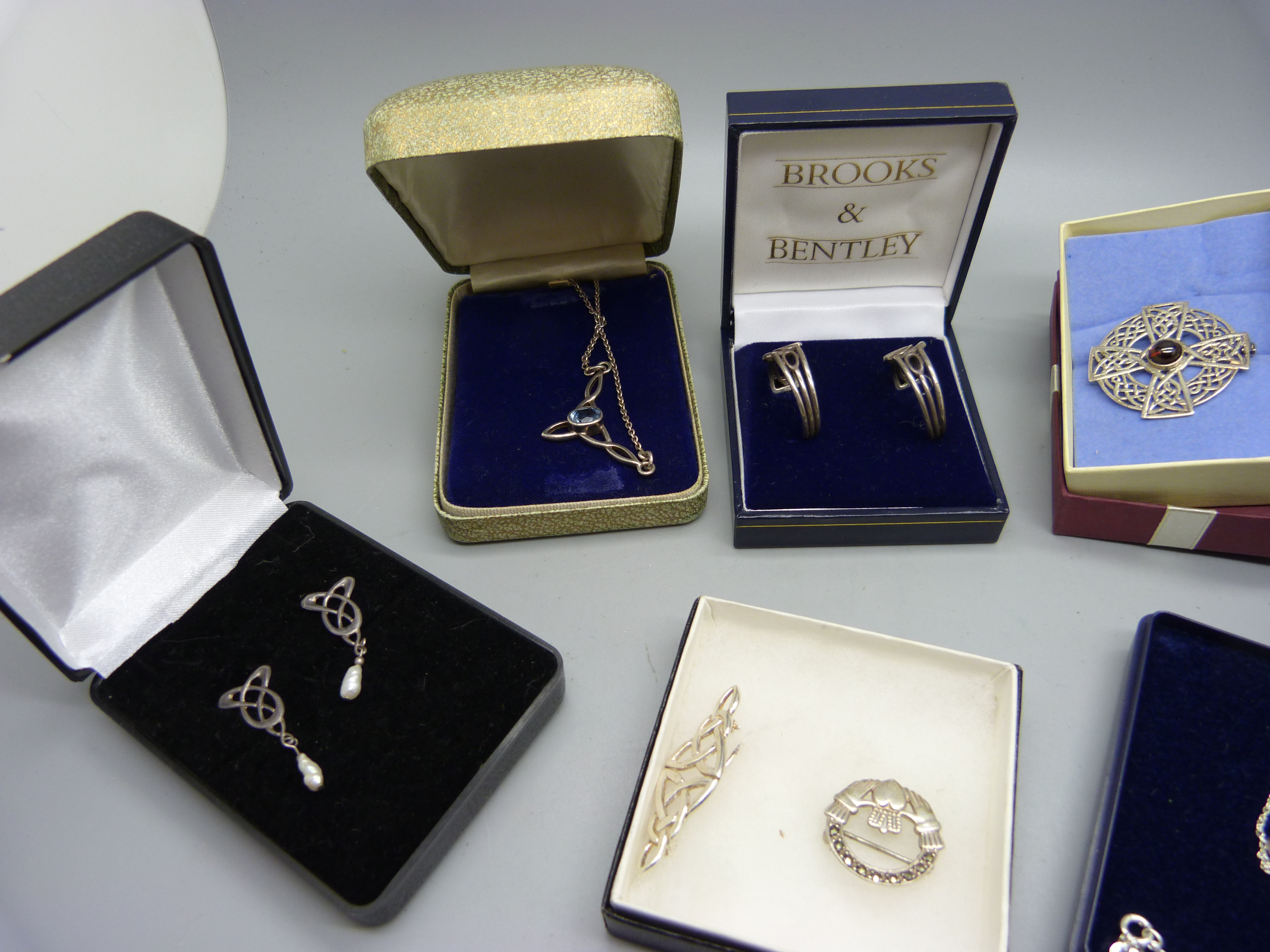 Assorted Celtic silver including Rennie Macintosh style - Image 2 of 3