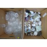 Two boxes of mixed china and glass **PLEASE NOTE THIS LOT IS NOT ELIGIBLE FOR POSTING AND PACKING**