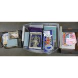 Wedding items and a box of various greetings cards **PLEASE NOTE THIS LOT IS NOT ELIGIBLE FOR