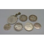 Assorted coins, 32g