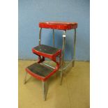 A 1960's metamorphic step stool