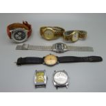 A collection of wristwatches