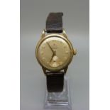 A 9ct gold Zenith wristwatch, the dial also marked Brown & Son, Chester