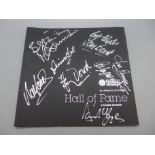 Football: Manchester City Hall of Fame programme with signed cover