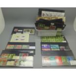 Stamps; better stamps and booklets on stock cards, catalogues at over £1,500