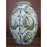 A large Denby Glynn Colledge vase, 31cm, unsigned