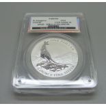 An Australian 2013 $1 coin, 1oz. fine silver Kangeroo