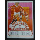 An ActivityPromotions Limited vintage football poster, Manchester United