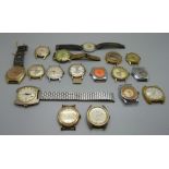 A collection of wristwatches