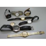 A collection of wristwatches