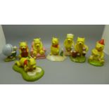 Eight Royal Doulton Winne The Pooh figures, boxed