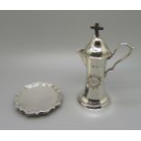 An Edwardian silver communion set, Chester 1902 and 1903, Colen Hewer, 133g