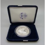 A 2003 silver American Eagle one dollar coin, 1oz. fine silver proof, West Point Mint, cased