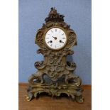 A 19th Century French Aubert Klaftenbergen ormolu mantel clock